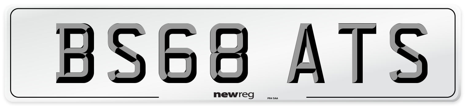 BS68 ATS Number Plate from New Reg